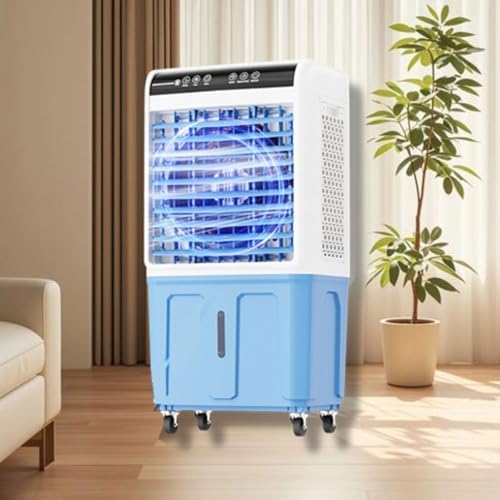 GENERIC Refroidisseur D'air Portable, 40L AC évaporatif Avec Télécommande, Ventilateur Industriel, 3 Vitesses, Oscillation à 120 °, Faible Bruit Pour L'utilisation Extérieure De Bureau à Domicile