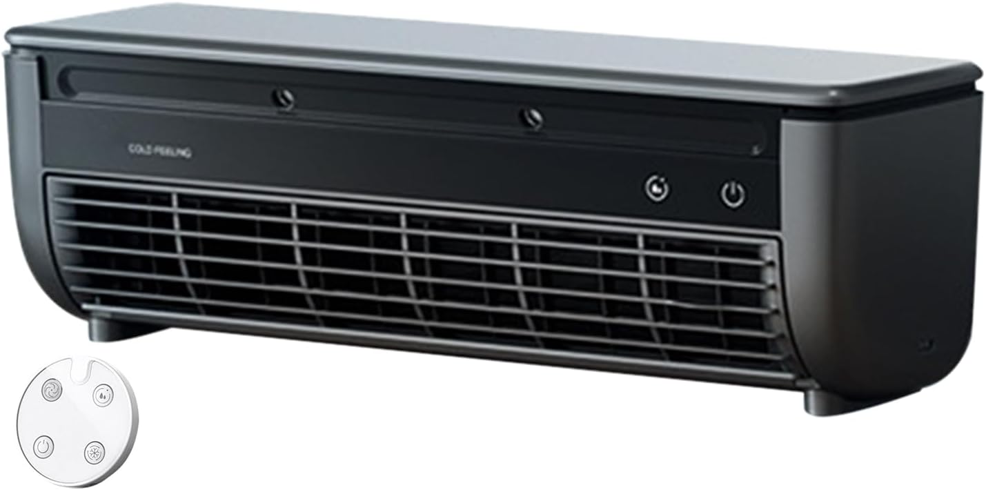 Générique Ventilateur Rafraîchisseur D'Air | Ventilateur D'Air Frais Pour Chambre à Coucher,Appareil De Ventilation Avec Fonction Chargeur Sans Fil Pour Usage Intérieur Extérieur Maison Voyage