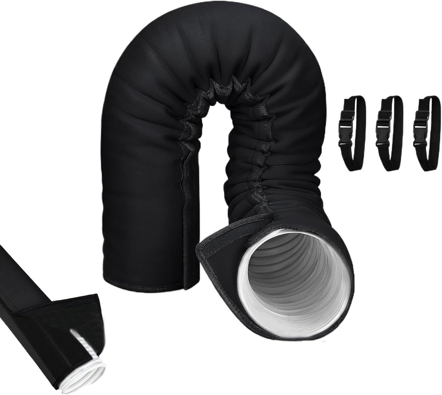 Gaine Isolante Pour Tuyau De Climatiseur Portable - Anti-Poussière Calorifugé Résistant UV | Gaine D'Évacuation Pour Climatiseur Portable | Pour Refroidissement, Entretien, Protection Intérieure, Mais