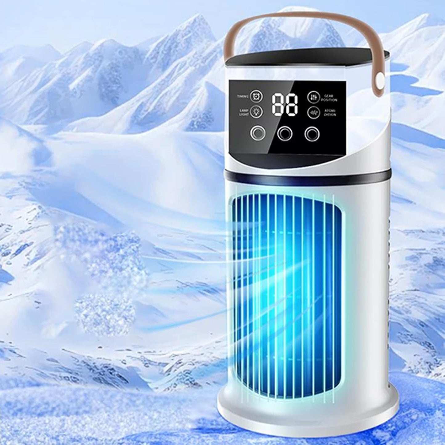 Climatiseur Portable Avec Ventilateur - Ventilateur Personnel Évaporatif Souffleur D Air,Rafraîchisseur Évaporatif Pour Bureau Chambre Voiture Bureau Camping Dortoir