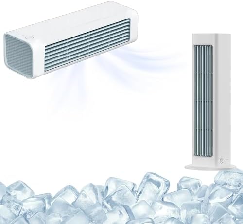  Ventilateur Portable Sans Lame Avec Batterie, Refroidisseur D'air Personnel Ultra Silencieux Pour Le Bureau à Domicile, Dispositif De Refroidissement Par évaporation Rechargeable, Fabricant De Bris D'