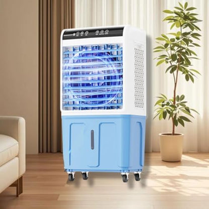 GENERIC Refroidisseur D'air Portable, 40L AC évaporatif Avec Télécommande, Ventilateur Industriel, 3 Vitesses, Oscillation à 120 °, Faible Bruit Pour L'utilisation Extérieure De Bureau à Domicile
