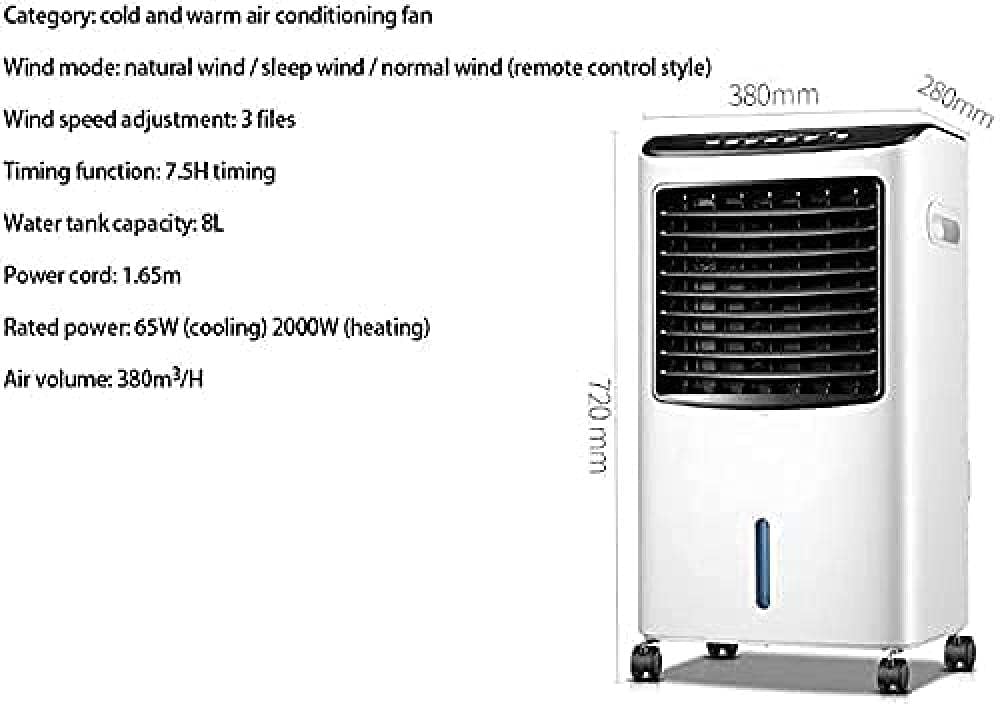  Unité De Climatisation Pour La Maison, Ventilateur De Refroidissement Silencieux Et Silencieux à économie D'énergie, Ventilateur De Refroidissement Mobile/humidificateur/purificateur D'air Pour Chamb