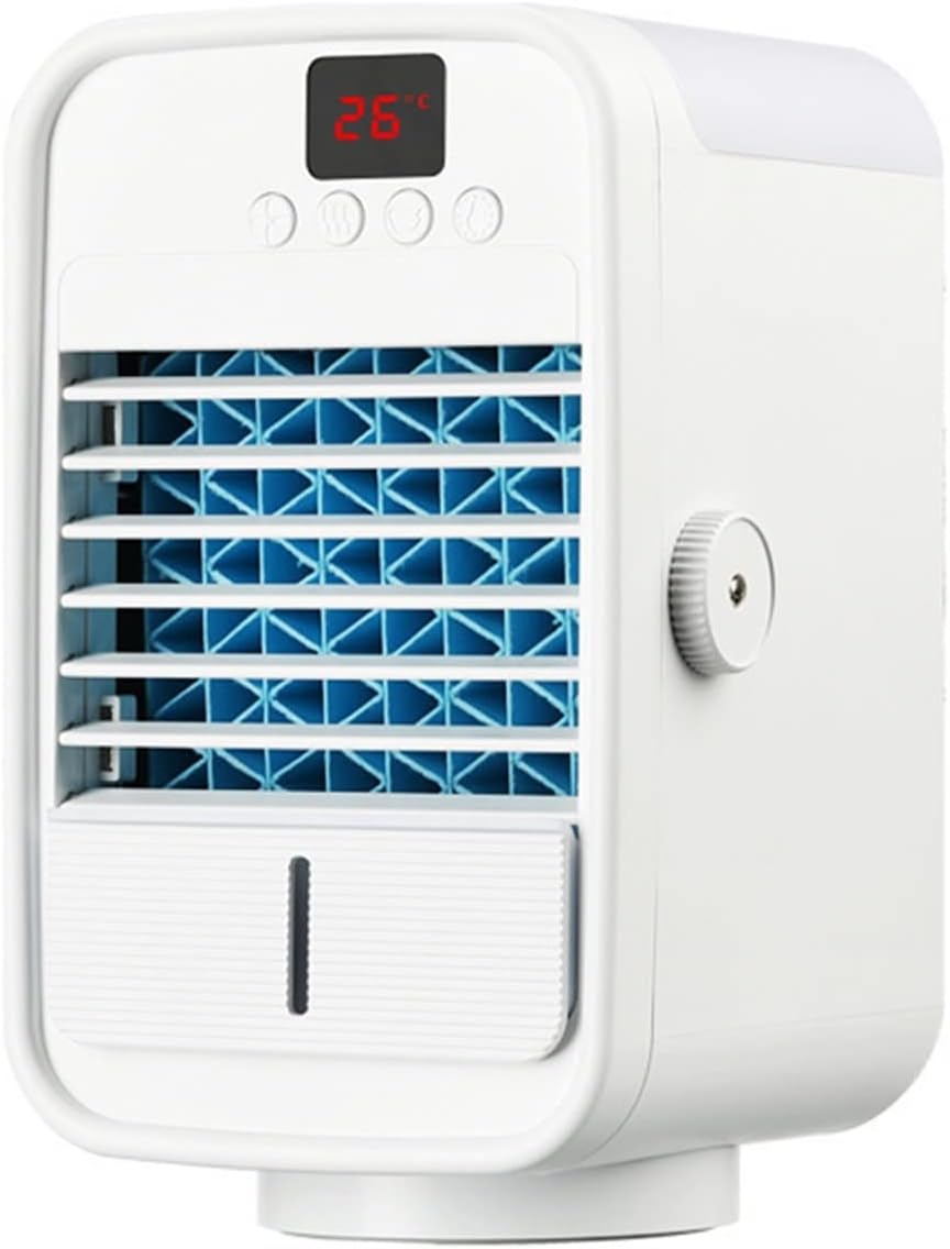  Climatiseur Portable, Petit Rafraîchisseur D'air De Bureau, Climatiseur Compact Pour La Maison, Le Dortoir Ou L'extérieur, Ventilateur Mobile Pour Bureau