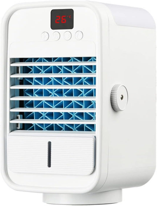  Climatiseur Portable, Petit Rafraîchisseur D'air De Bureau, Climatiseur Compact Pour La Maison, Le Dortoir Ou L'extérieur, Ventilateur Mobile Pour Bureau