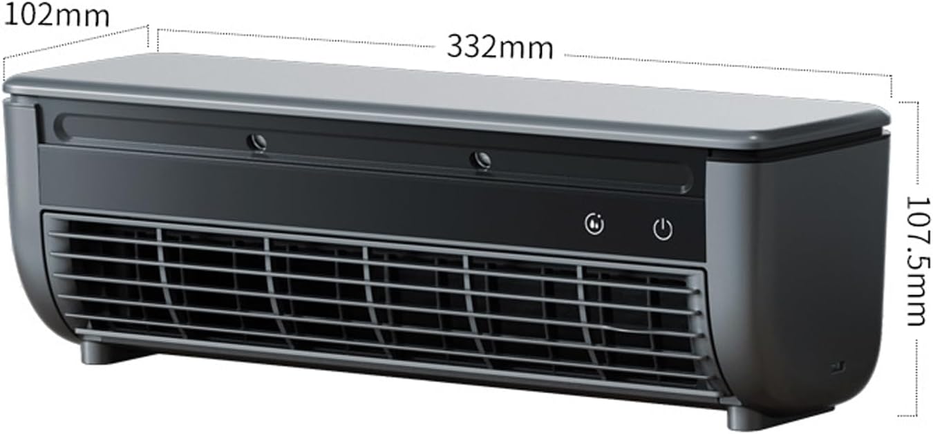  Wireless Charging Air Conditioner, 2025 Nouveau Climatiseur Mural Portable Sans Perçage, Climatiseur Mobile Avec 3 Vitesses & Télécommande, Refroidisseur D'air Pour Cuisine, Chambre (Noir)