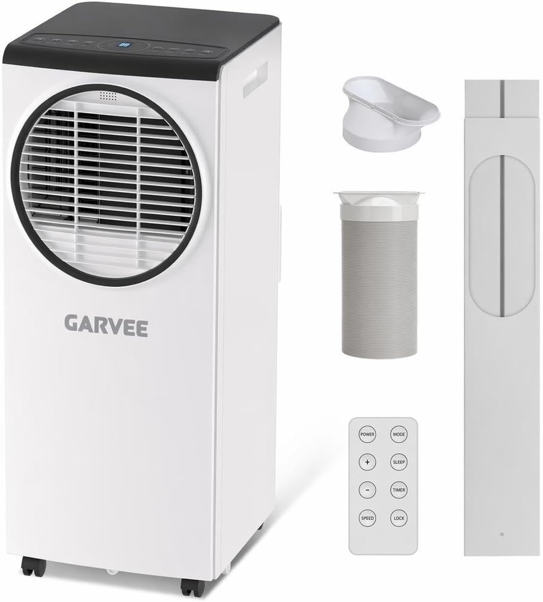  Garvee Climatiseur Mobile, 8000 BTU, Unité AC Portable Avec Déshumidificateur, Ventilateur Et Télécommande, Climatiseur Intérieur économe En énergie Pour Des Pièces Jusqu'à 350 °C