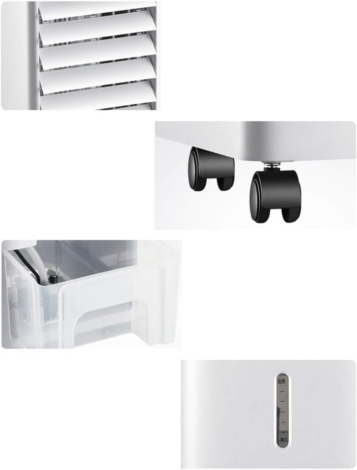 GENERIC Refroidisseur évaporatif Portable Avec Ventilateur à Distance à 3 Vitesses Pour L'air Sec, Unité De Refroidissement De Bureau à Domicile Compacte Avec Coussin En Nid D'abeille, Fonctionnement Silencie