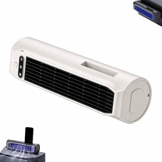  Ventilateur Portable Cooling Ace Avec Support Pour Téléphone Portable,3 Vitesses RéGlables,Sans Pales Silencieux Rechargeable Par Usb Pour La Maison,Le Bureau,Montage Mural,éConomie D'Espace (Beige)