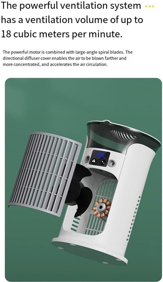  Climatiseurs Mobiles Portables, Ventilateur De Refroidissement Portable Avec Brume De Refroidissement 880 Ml, Réservoir D'eau De 880 Ml, 3 Réglages De Vitesse, Refroidisseur D'air Pour La Maison Et Le