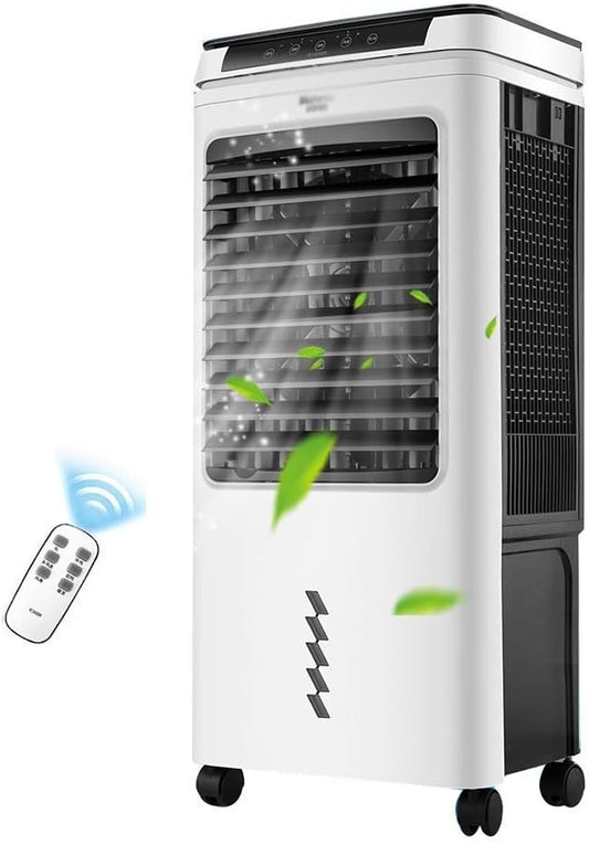  Refroidisseur D'air Pour Bureau à Domicile Refroidisseur D'air Portable De 40 Litres, Affichage LED, 3 Vitesses De Ventilateur, Minuterie De 24 Heures, Télécommande, Climatiseur Portable 16 000