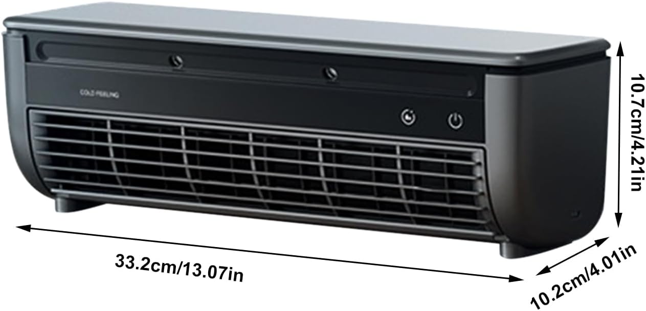  Ventilateur Rafraîchisseur D'Air - Ventilateur Portable Climatiseur - Appareil De Ventilation Trois Vitesses Avec Chargeur Sans Fil Pour Maison Chambre Camping Car Salle De Bain Cuisine Salle De Sport