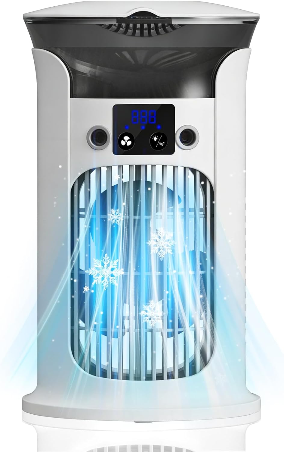  Climatiseur Mobile Avec Réservoir 880ML, Mini Climatiseur Portable, Refroidisseur D'air, Petite Climatisation Mobile Pour Pièce, Climatiseur Mobile Sans Tuyau D'évacuation