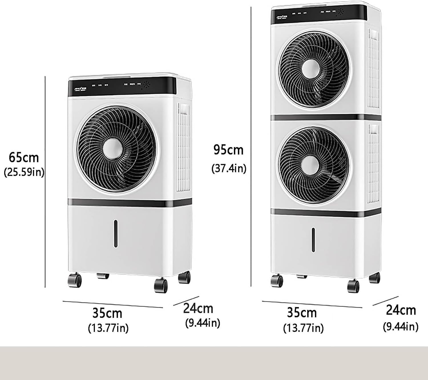 GENERIC Refroidisseur D'air évaporatif Portable, Climatiseur Mobile, Ventilateur Avec Télécommande, Minuterie 12 H, Réservoir D'eau De 14 L, 3 Vitesses, Rafraîchisseur D'air Pers