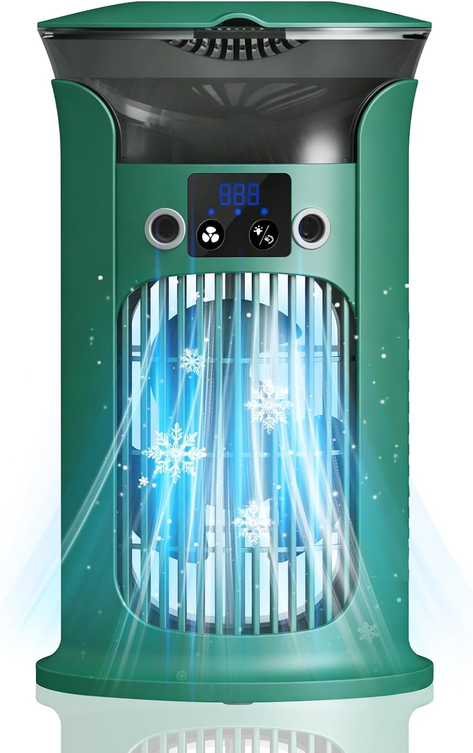  Climatiseur Mobile Avec Réservoir 880ML, Mini Climatiseur Portable, Refroidisseur D'air, Petite Climatisation Mobile Pour Pièce, Climatiseur Mobile Sans Tuyau D'évacuation