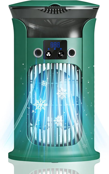  Climatiseur Mobile Avec Réservoir 880ML, Mini Climatiseur Portable, Refroidisseur D'air, Petite Climatisation Mobile Pour Pièce, Climatiseur Mobile Sans Tuyau D'évacuation