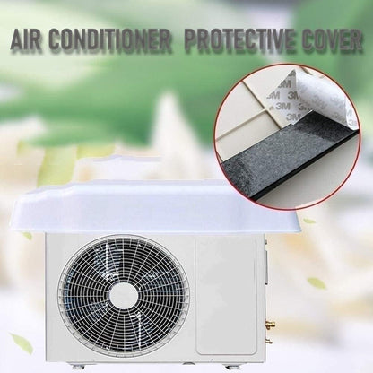  Housse De Protection Robuste En PVC Imperméable Pour Climatiseur Extérieur - Protection Toute L'année Avec 2 Fils D'acier - 110 X 47 X 17 Cm - Blanc