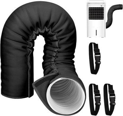  Isolation De Tuyau AC – Housse De Tuyau Portable Avec Sangles Réglables, Manchon D'isolation Thermique | Enveloppe économe En énergie Pour De Climatiseur De Fenêtre Dans La Maison, Garage,