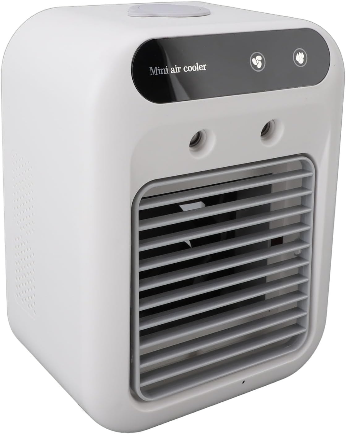 SUNGOOYUE Climatiseur Portable, Mini Ventilateur AC ABS Avec Batterie Rechargeable De 1200 MAh, Réservoir De 500 Ml, Chargement USB, Refroidisseur Personnel Silencieux Pour La Maison, Le Bureau, La