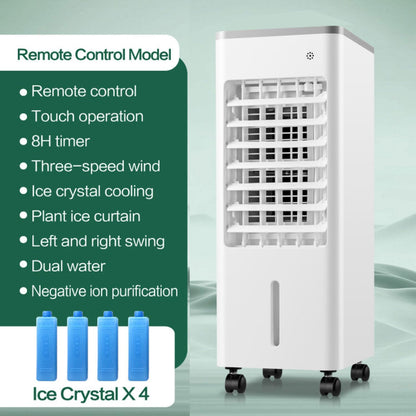 GENERIC Climatiseur Portable 3-en-1 Refroidisseur D'air évaporatif Et Télécommande 3 Vitesses De Ventilateur 90°Oscillation Automatique 8Hour Minuterie Et Sleep Refroidissement Ventilateur Humidification Pour