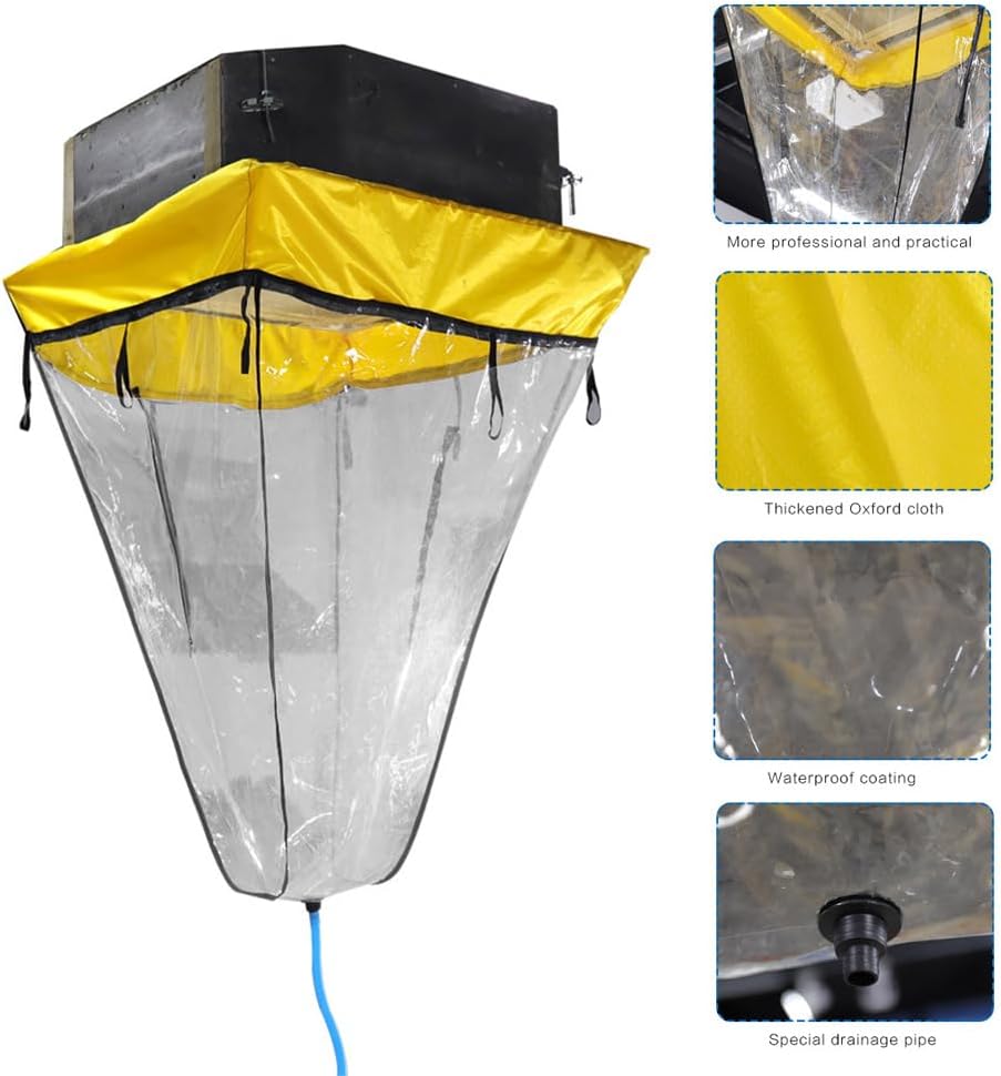  Housse De Protection De Nettoyage Pour Climatiseur - Housse De Lavage Pour Climatiseur Central,Housse De Lavage Réutilisable Pour Climatiseur Central, Sac De Service De Lavage De Climatisation Divisé