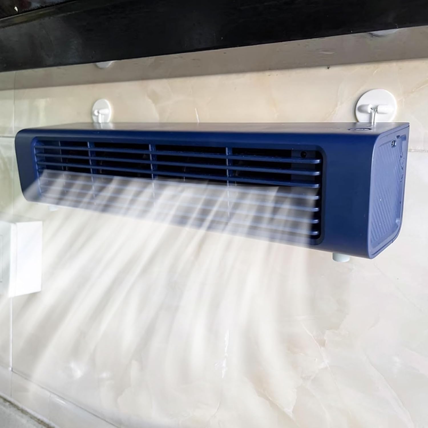  Ventilateur De Support Mural Sans Fenêtre Nécessaire, Circulateur D'air Sans Lame Portable Avec Télécommande, Système De Refroidissement De Bureau Silencieux Pour Le Dortoir De Bureau De Chambre à Cou