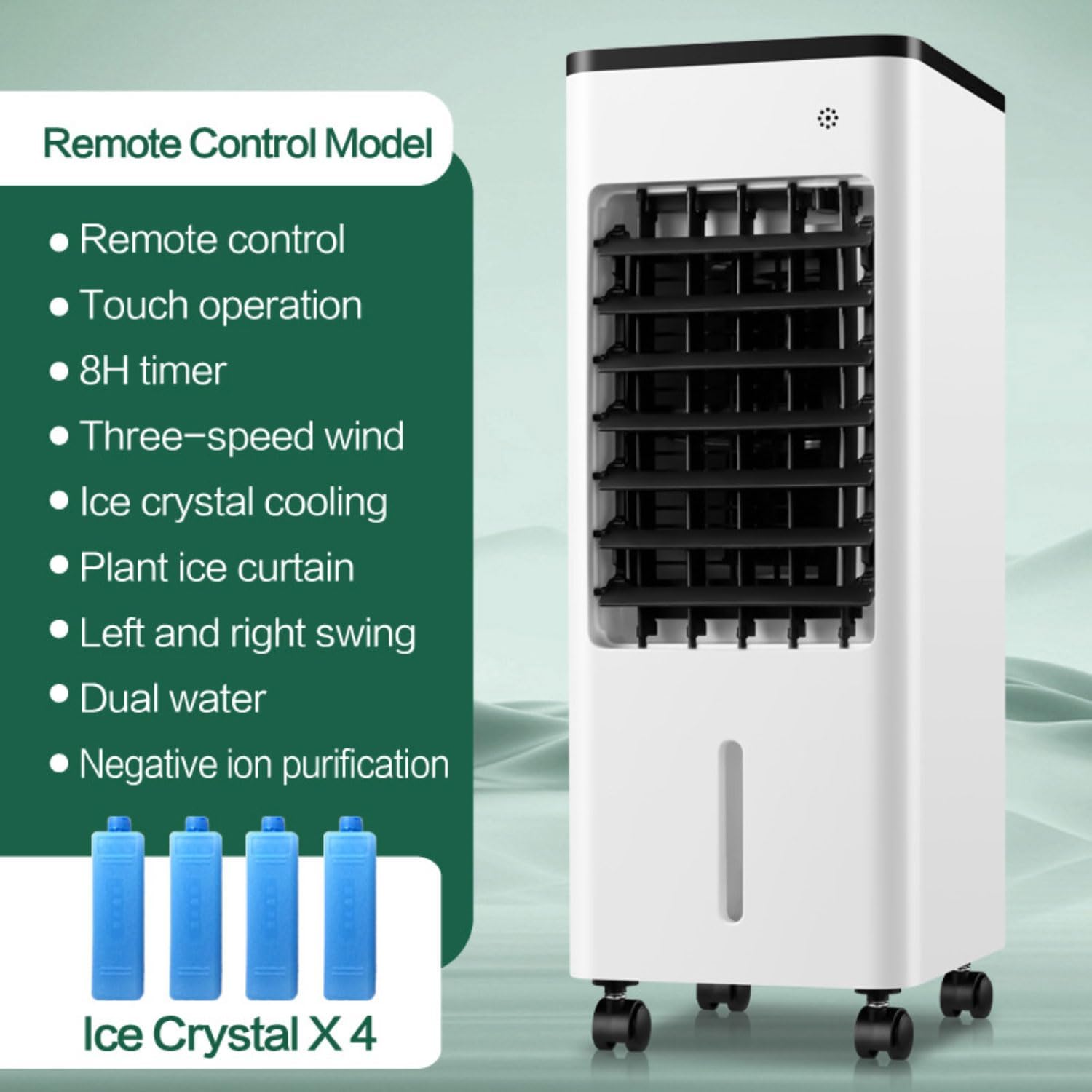GENERIC Climatiseur Portable - Refroidisseur D'évaporation Avec écran LED, Humidificateur Pour La Maison Et Le Bureau