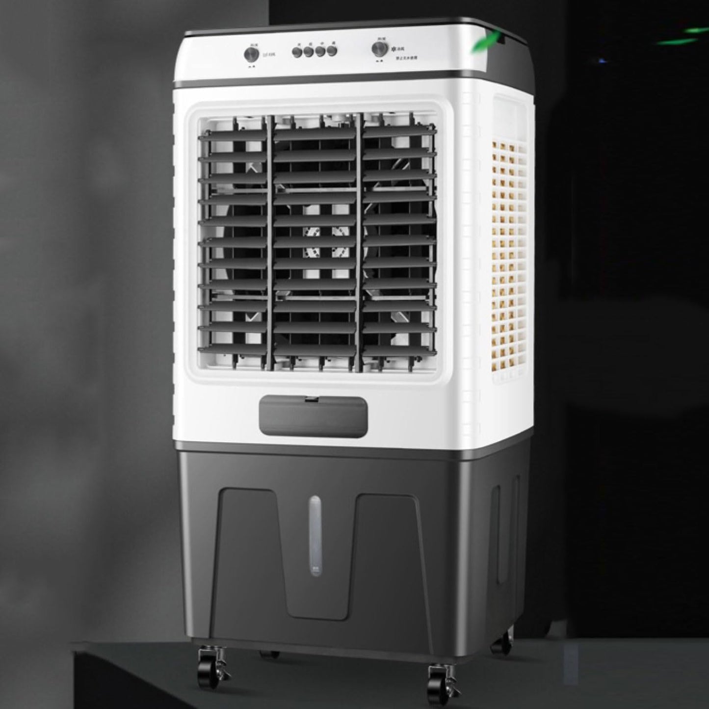  Rafraichisseur D'air Silencieux- Climatiseur Mobile Portable Sans Évacuation 3 Modes 3 Vitesses Oscillation 120° Ventilateur Refroidisseur D'air Avec Réservoir 50L Pour Maison Bureau