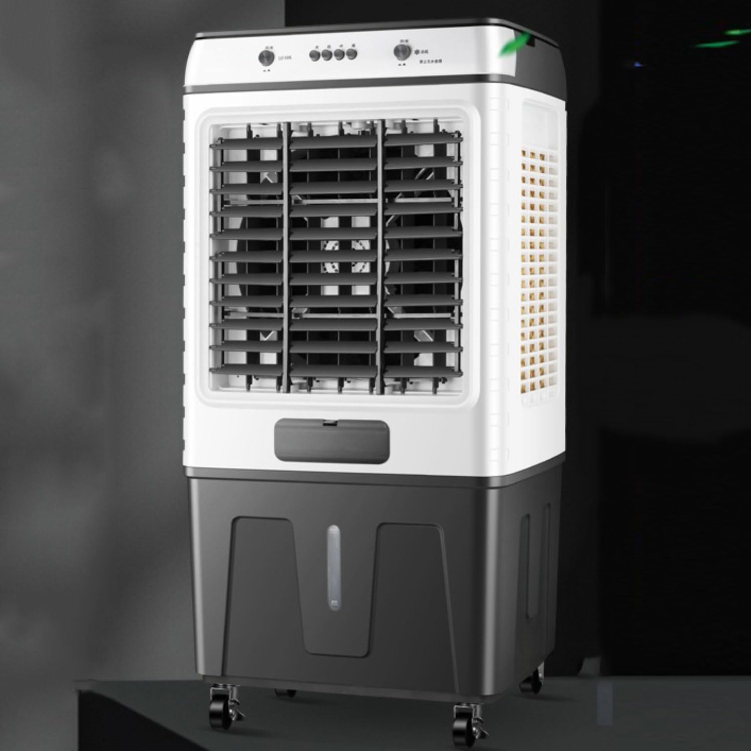  Rafraichisseur D'air Silencieux- Climatiseur Mobile Portable Sans Évacuation 3 Modes 3 Vitesses Oscillation 120° Ventilateur Refroidisseur D'air Avec Réservoir 50L Pour Maison Bureau