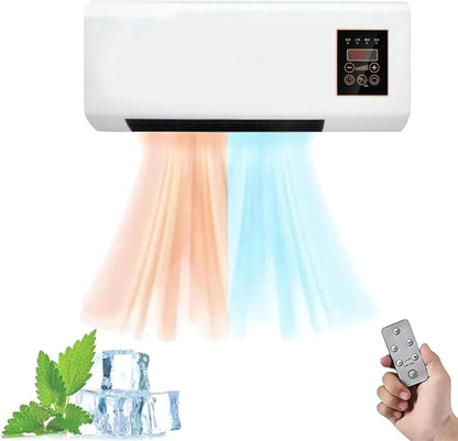  Circulateur D'air, Fonctions D'air, De Chauffage Et De Ventilateur Mobiles Muraux Portables, Fixés Au Mur Avec Télécommande For La Maison, Le Bureau(A)