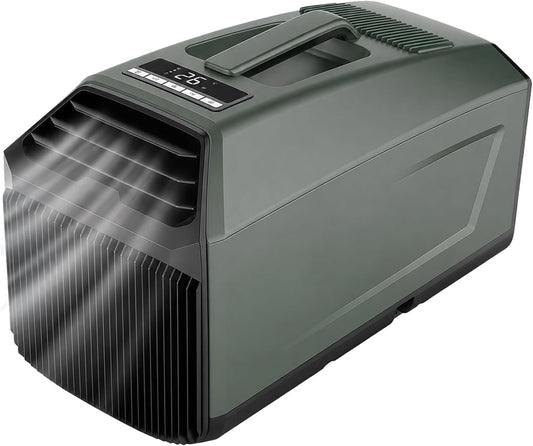  Climatiseur Extérieur Portable 5100 Btu à Refroidissement Rapide, 3 Vitesses De Ventilation, Déshumidification, Minuterie, Faible Consommation,pour Tentes Et Camping-Cars 220VAC
