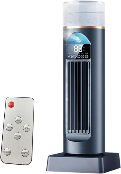  Ventilateur De Refroidissement Pour Climatiseur, Unité De Climatisation Avec Affichage Numérique, Refroidisseur Oscillant Silencieux, 6 Vitesses, Avec Télécommande Et Réservoir D'eau, Minuterie De 6