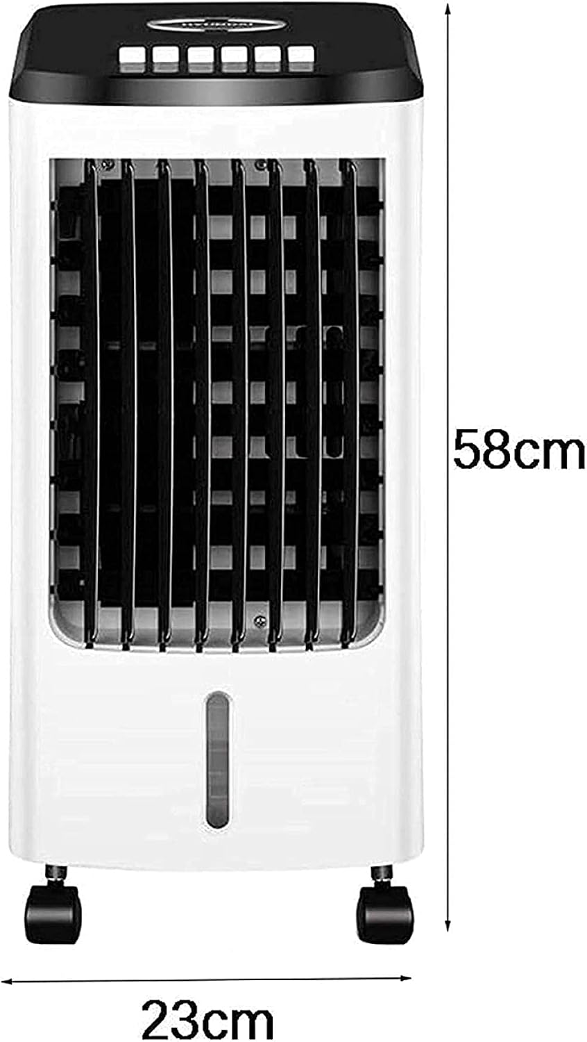 GENERIC Climatiseur Pour La Maison, Refroidisseur D'air Portable Ventilateur De Climatisation Mobile Muet Avec Réservoir D'eau 4L, Ventilateur De Refroidissement Mobile/humidificateur/purificateur D'air Pour