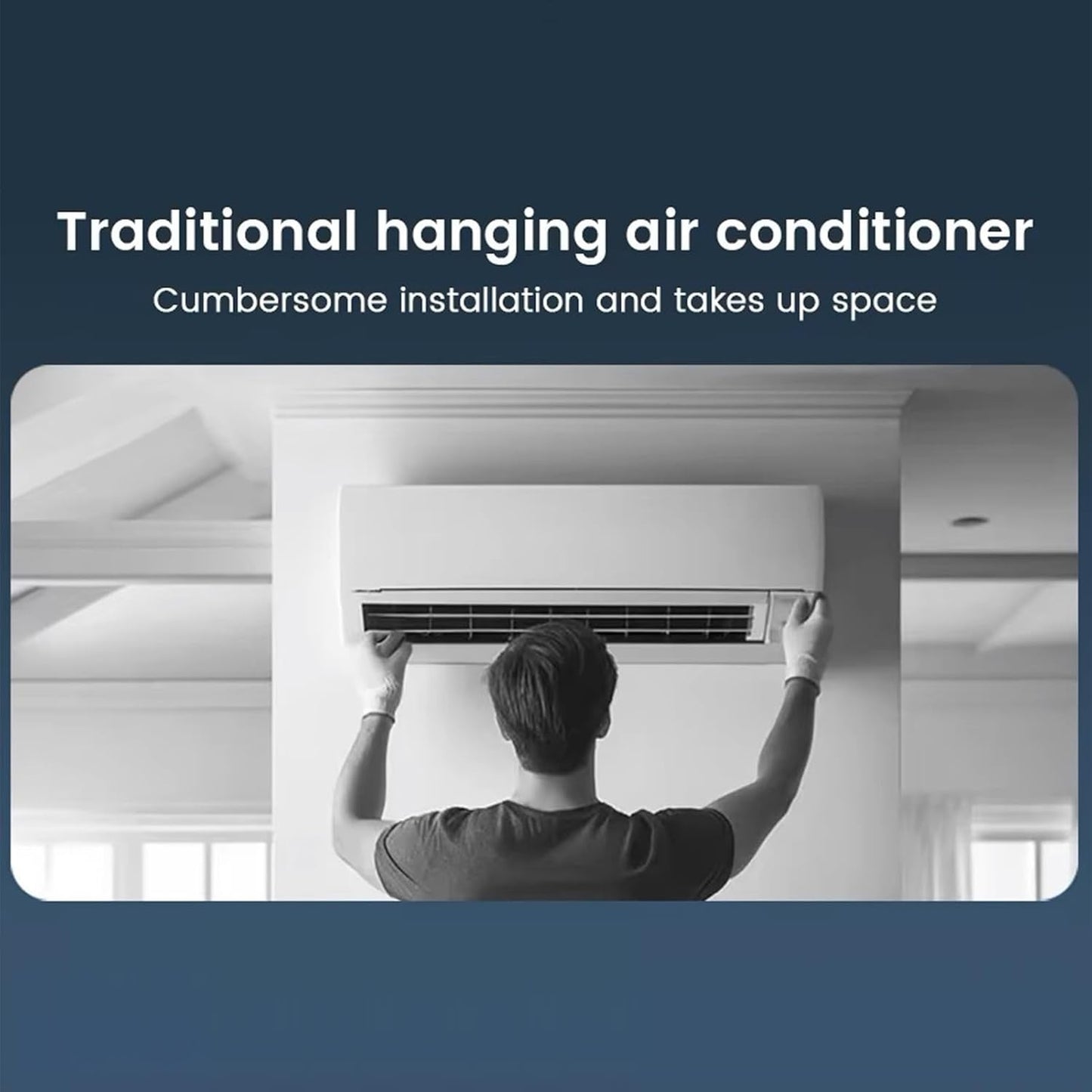  Générique Ventilateur Rafraîchisseur D'Air | Ventilateur D'Air Frais Pour Chambre à Coucher,Appareil De Ventilation Avec Fonction Chargeur Sans Fil Pour Usage Intérieur Extérieur Maison Voyage