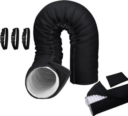  Gaine Isolante Climatisation,Protection Pour Climatiseur Portable, Résistant UV Et Anti-Poussière, Manchon Flexible Isolant Anti-Poussière Pour Refroidissement, Entretien, Protection Intérieure