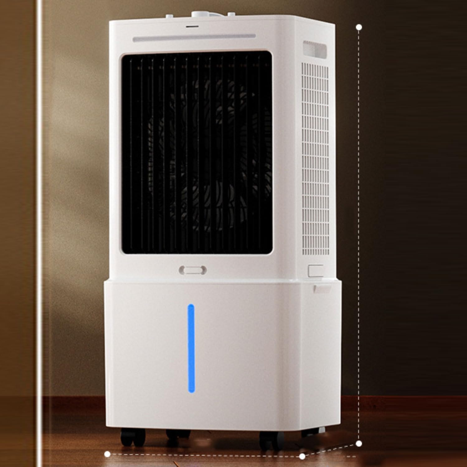  Refroidisseur Par évaporation Avec 3 Vitesses Ventilateur Portable Mobile Sans Évacuation Réservoir D’Eau 25L Minuterie12H Silencieux Climatiseur Mobile Portable Pour Appartement Chambre