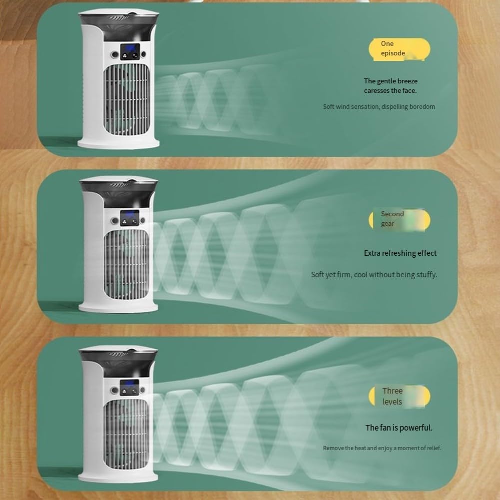  Climatiseurs Mobiles Portables, Ventilateur De Refroidissement Portable Avec Brume De Refroidissement 880 Ml, Réservoir D'eau De 880 Ml, 3 Réglages De Vitesse, Refroidisseur D'air Pour La Maison Et Le