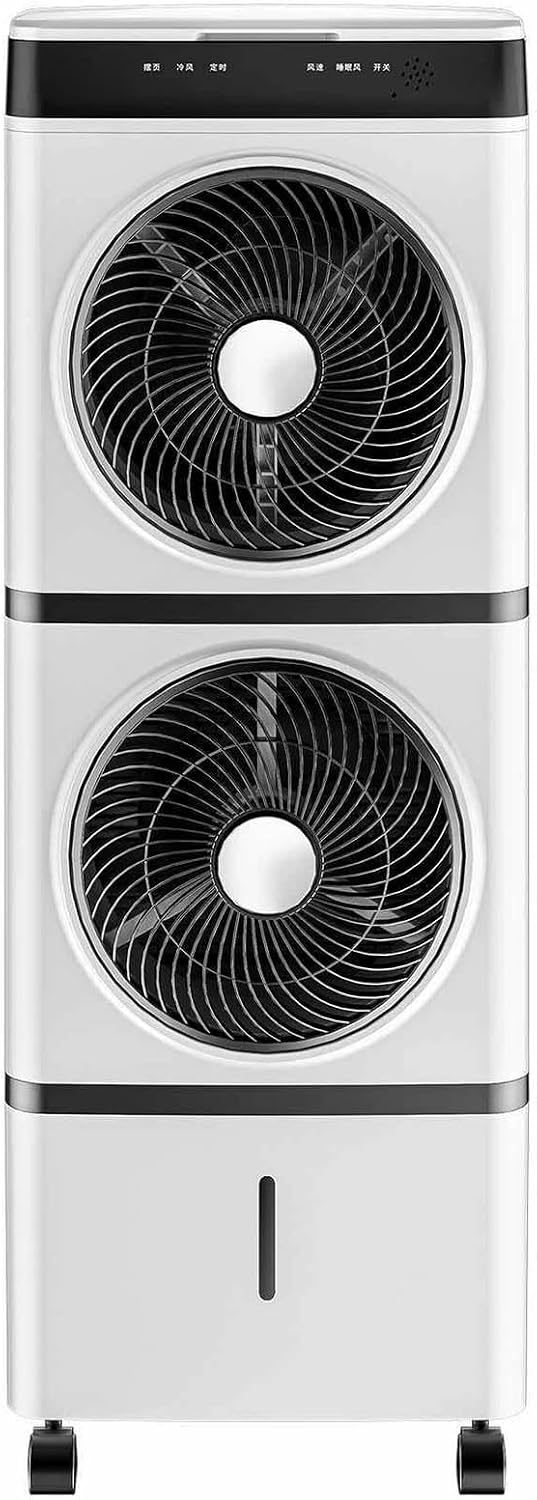 GENERIC Refroidisseur D'air évaporatif Portable, Climatiseur Mobile, Ventilateur Avec Télécommande, Minuterie 12 H, Réservoir D'eau De 14 L, 3 Vitesses, Rafraîchisseur D'air Pers