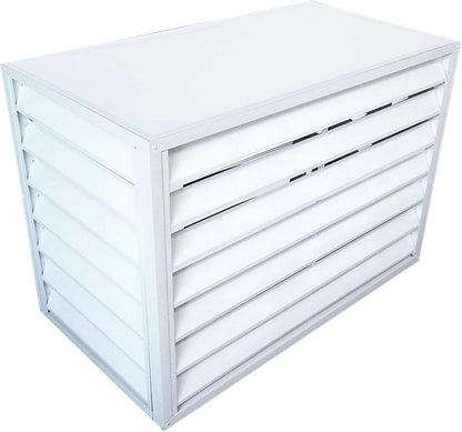  Mini Couvercle En Aluminium Pour Climatiseur, Protection De L'unité De Pompe à Chaleur Extérieure, Housse Résistante Aux Intempéries Pour Système Mini Split, S'adapte à La Plupart Des Climatiseurs