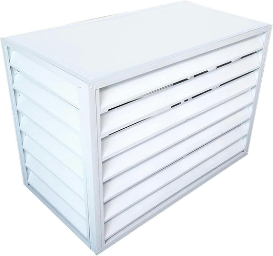  Mini Couvercle En Aluminium Pour Climatiseur, Protection De L'unité De Pompe à Chaleur Extérieure, Housse Résistante Aux Intempéries Pour Système Mini Split, S'adapte à La Plupart Des Climatiseurs