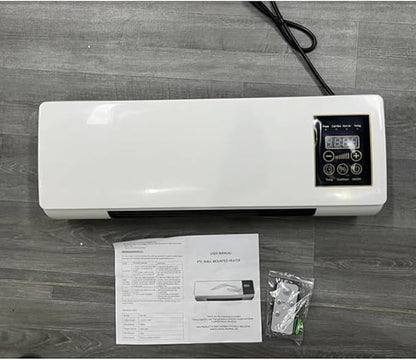  Circulateur D'air, Fonctions D'air, De Chauffage Et De Ventilateur Mobiles Muraux Portables, Fixés Au Mur Avec Télécommande For La Maison, Le Bureau(A)