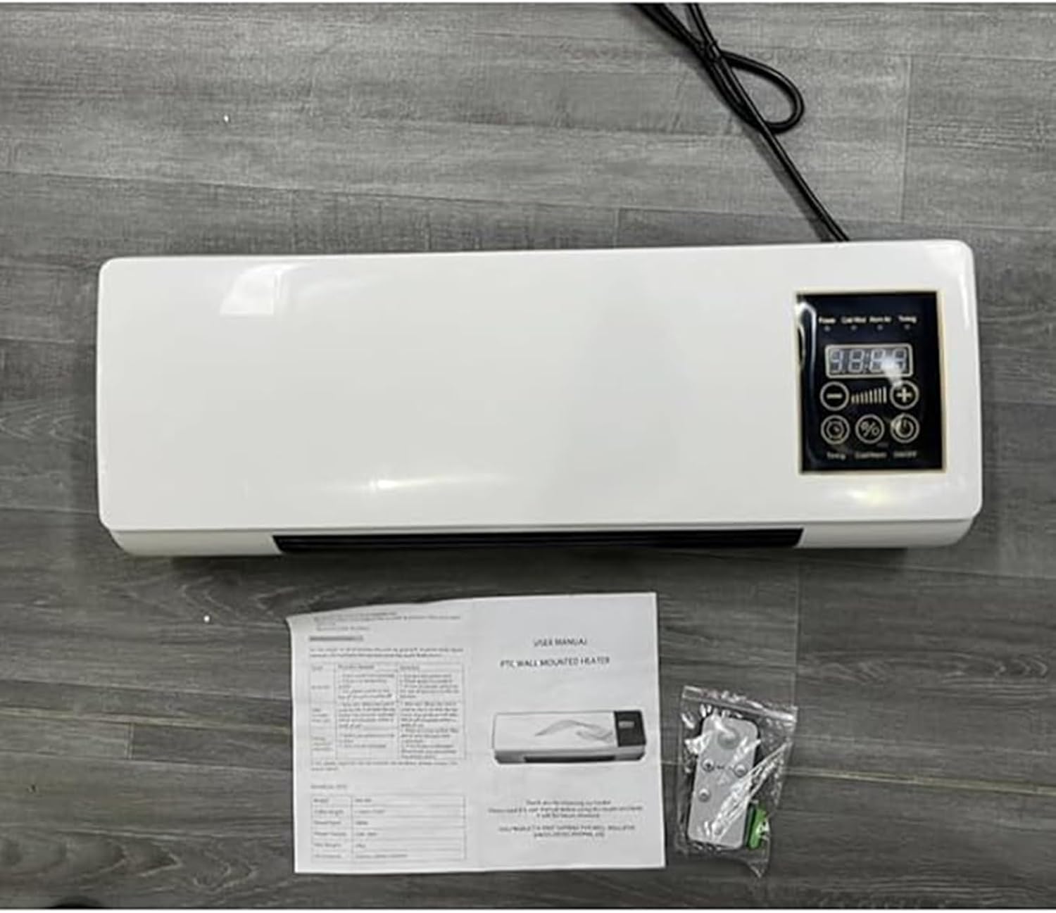  Climatisation Portable, Montage Mural 2 En 1, Air Mobile, électrique, Super Silencieux, Mini Système De Vent Naturel/Chauffage Split Avec Télécommande, Sans Canal, Pour Le Bureau à Domicile