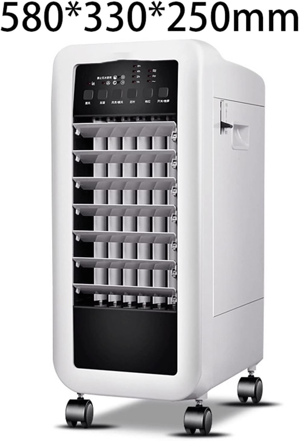 GENERIC Climatiseur Portable, Ventilateur De Climatisation à Double Usage (Froid Et Chaud), Télécommande, Climatiseur Domestique Compact Et Mobile Refroidi à L'eau (Blanc)