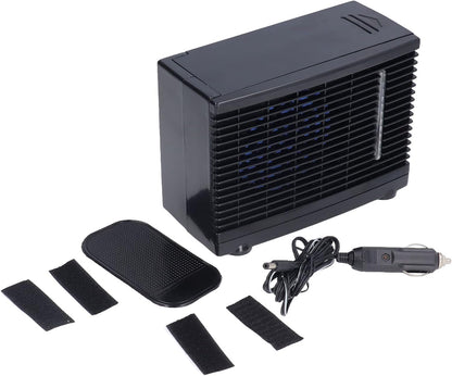  Climatiseur Portable 12V, Ventilateur Brumisateur Compact, 35W Faible Consommation Électrique, Réservoir D’Eau Froide - Fonctionnement Silencieux, Refroidissement Rapide,