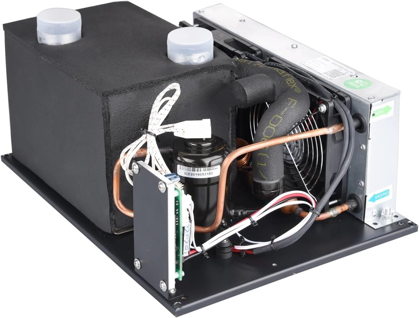  Climatiseur Micro-CC, 550 W, Refroidissement Compact For Petits Espaces, Véhicules électriques, Cabines, 24 V, R134A, Prêt à L'emploi, Léger, Faible Vibration