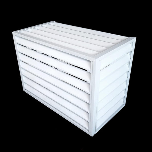  Protection Contre Les Intempéries Pour Climatiseur Extérieur En Aluminium - Protection Contre Les Intempéries Pour Unités Centrales De Climatisation - Boîtier Autonome élégant Pour Poubelles Et Unités