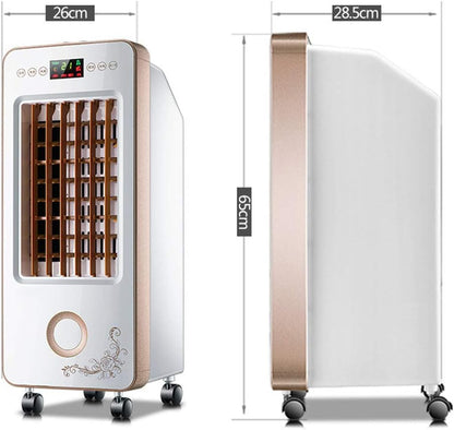 Portatif Climatiseur Mobile Silencieux Ventilateur Fans Humidificateur Air Frais De Minuterie 8 Heures 3 Vitesses Avec Fonction Refroidissement Bureau (Contrôle à Distance)