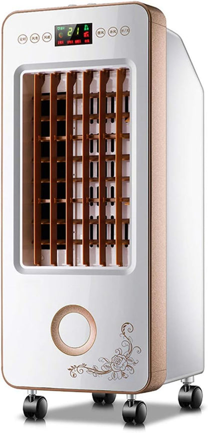  Portatif Climatiseur Mobile Silencieux Ventilateur Fans Humidificateur Air Frais De Minuterie 8 Heures 3 Vitesses Avec Fonction Refroidissement Bureau (Contrôle à Distance)