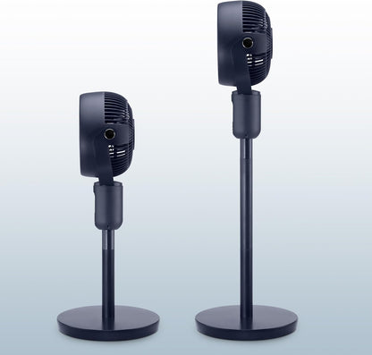  UFESA 3D50 Ventilateur De Circulation D'air Avec Oscillation 3D 360º, Multidirectionnel, 50W, 2 Hauteurs, 3 Vitesses, 3 Modes, 1m Haut, Télécommande, Minuterie, Écran LED, Nero