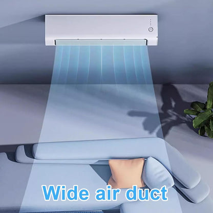  Ventilateur De Support Mural Sans Fenêtre Nécessaire, Circulateur D'air Sans Lame Portable Avec Télécommande, Système De Refroidissement De Bureau Silencieux Pour Le Dortoir De Bureau De Chambre à Cou